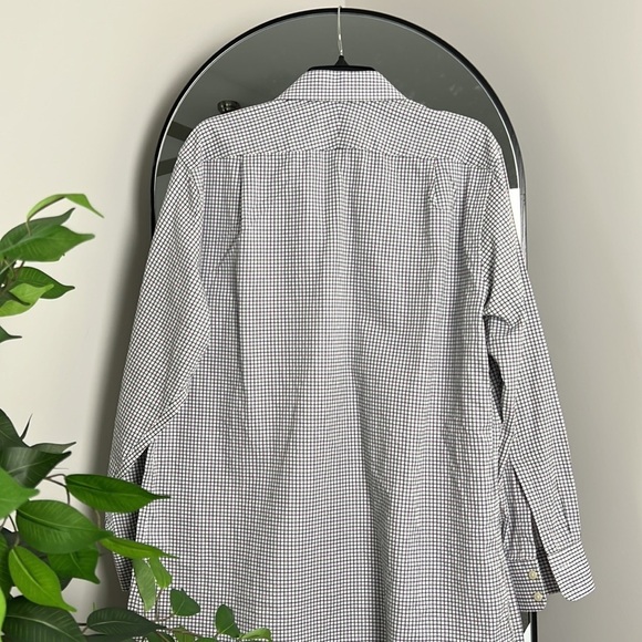 CHARLES TYRWHITT Collared Checkered Long Sleeve Button Down Dress Shirt - Picture 5 of 8